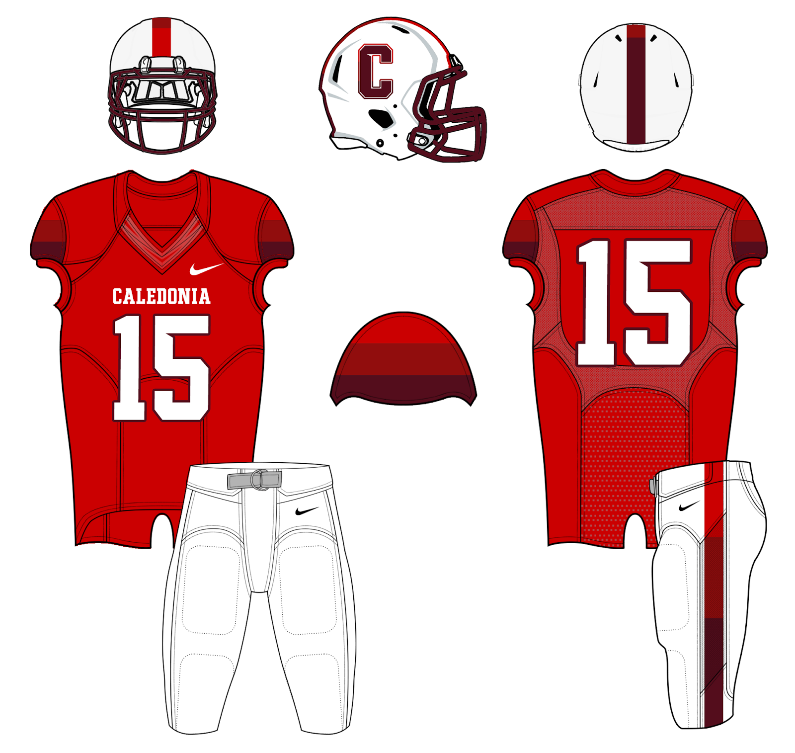 Mississippi High School Football Helmets Caledonia