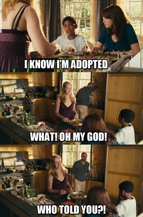 Spoiler Alert - Easy A - I  Know I'm Adopted