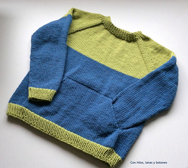 Con hilos, lanas y botones: Quokka Sweater Color Block