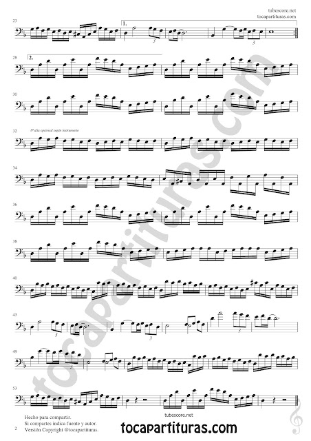  Violonchelo y Fagot Partitura de Odissea Veneziana Sheet Music for Cello and Bassoon Music Scores p2