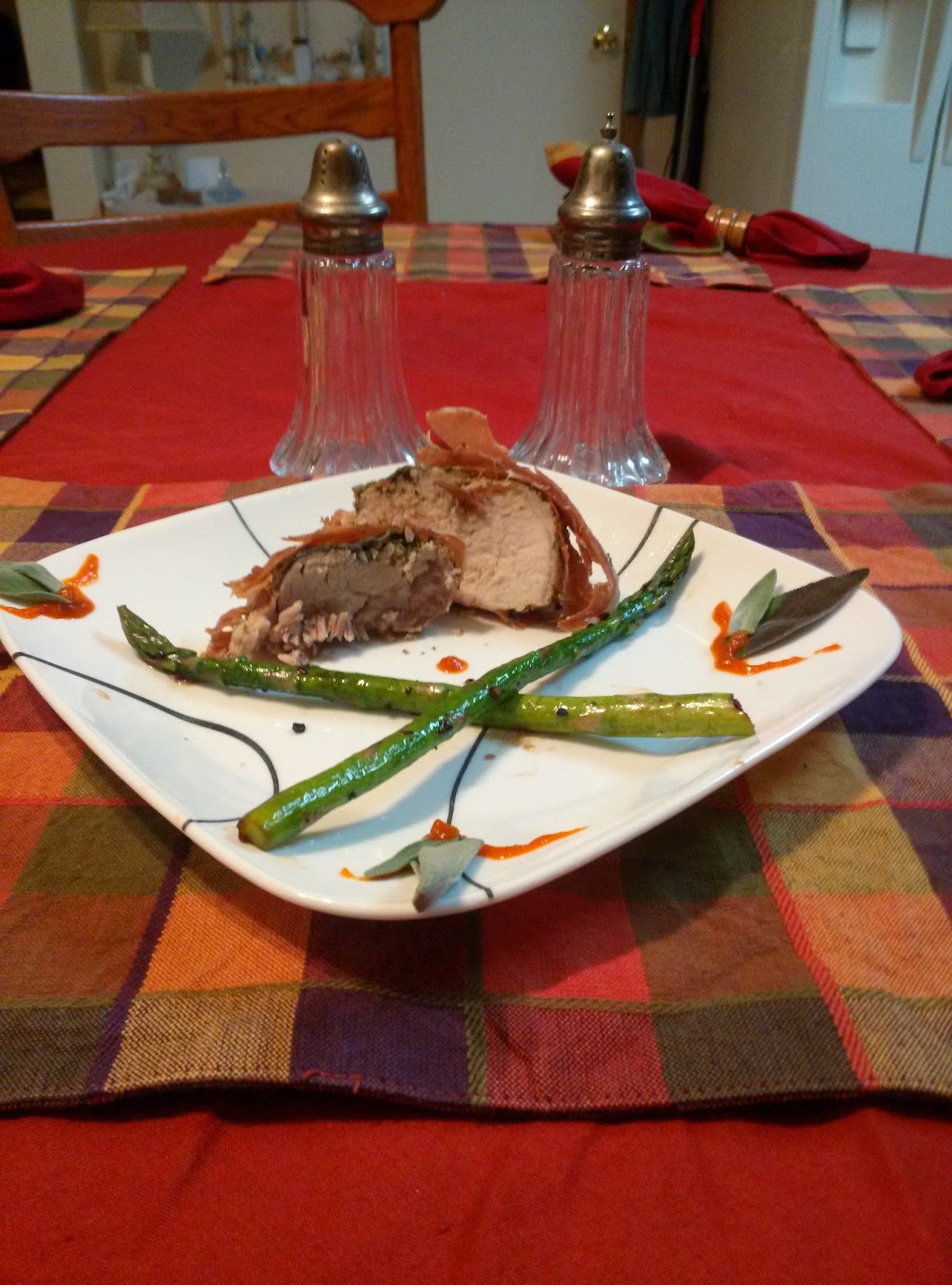 Erin B's This and That Blog! Prosciutto Wrapped Tenderloin