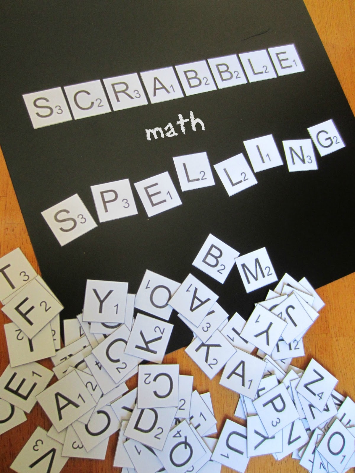 Relentlessly Fun, Deceptively Educational: Scrabble Math Spelling