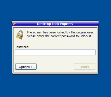 Enter unlock. Desktop Locker. Express desktop. Blue Lock desktop. Unlock it.