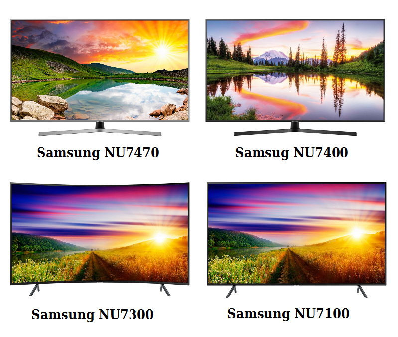 Difference Samsung NU7100 NU7470 NU7400 NU7300 - LED TV reviews