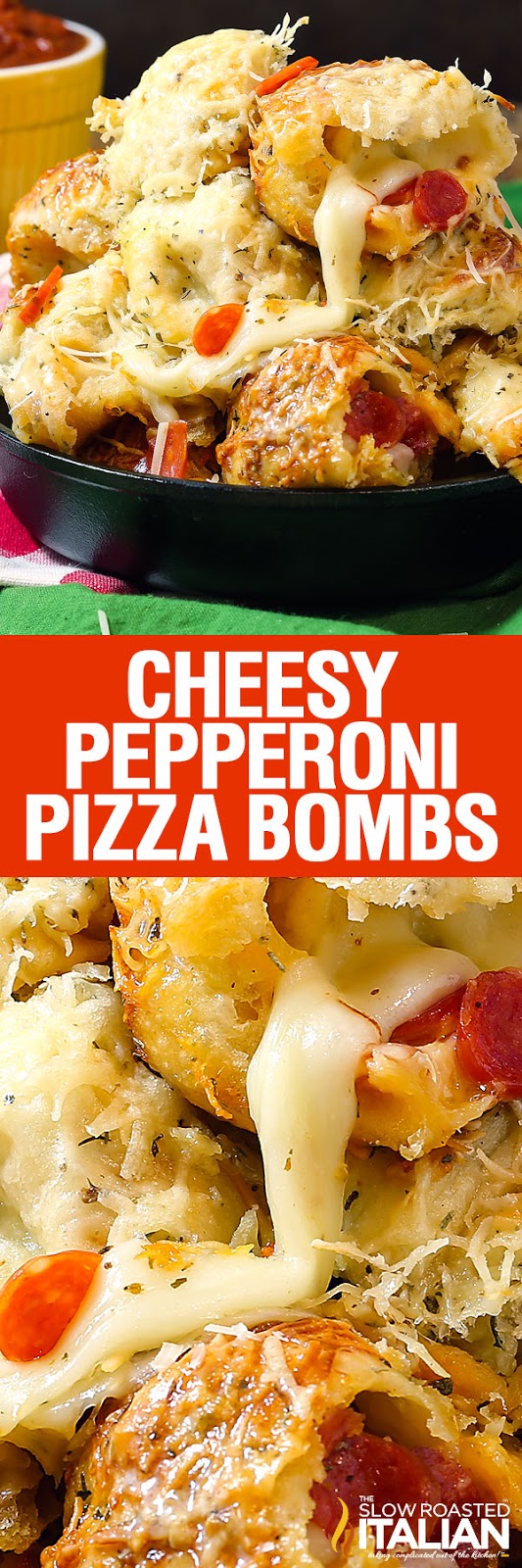 Cheesy Pepperoni Pizza Bombs
