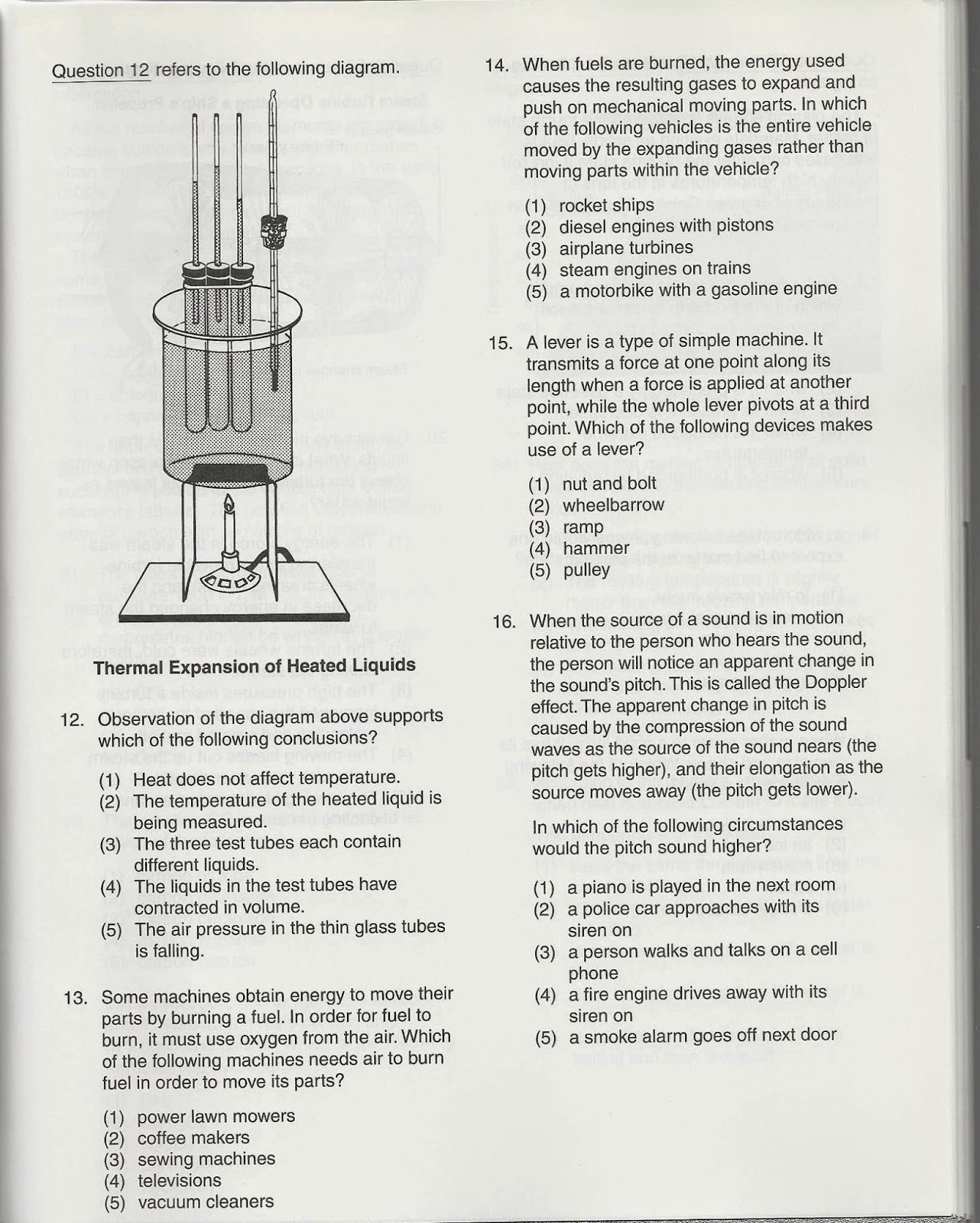 GED Science Physical Science Questions GED Science Physical Science Questions