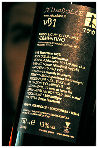 VB1 VERMENTINO 2010 - Riviera Ligure di Ponente D.O.C. - Tenuta Selvadolce