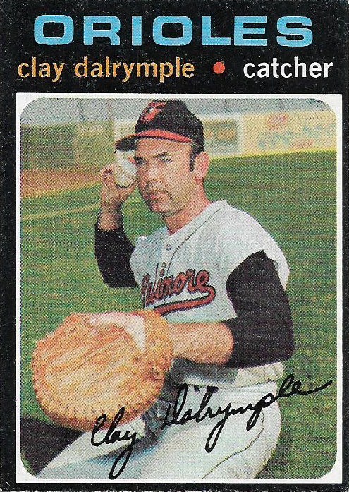 Topps 1971 no. 617 clay dalrymple