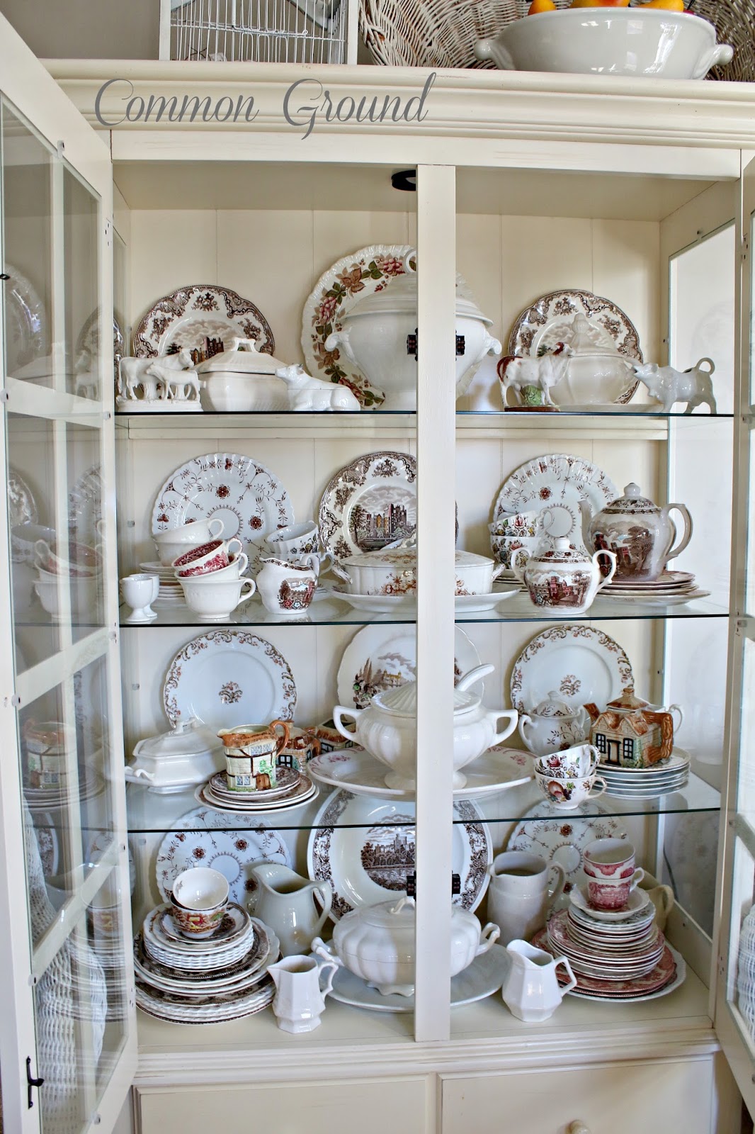 common ground : Kitchen China Cabinet with a New Look