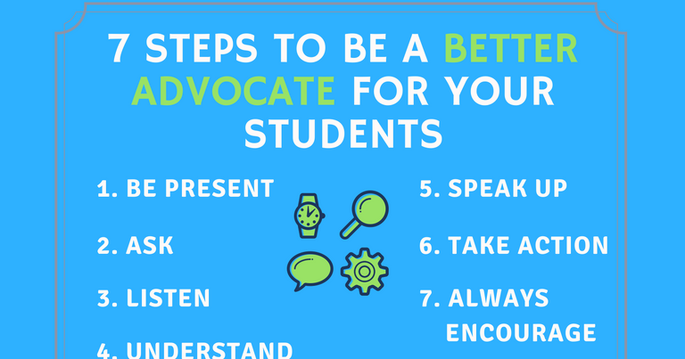 7 Steps to Be a Better Advocate for Your Students