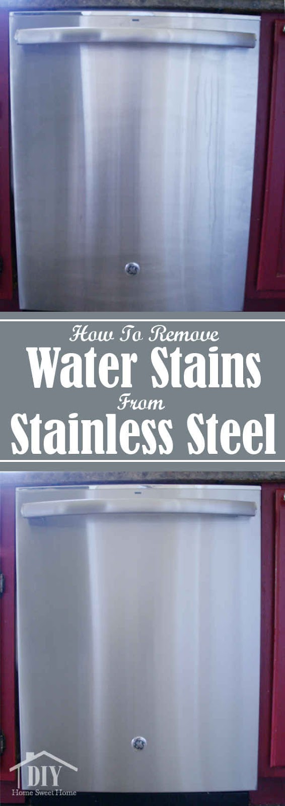 DIY Home Sweet Home How To Clean Water Stains on Stainless Steel
