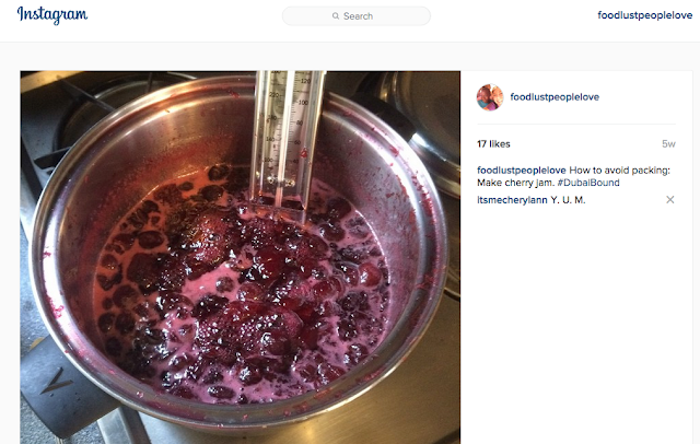 Food Lust People Love: Cherry lemon jam is made with juicy summer cherries and fresh lemon, cooked down with lemon zest and sugar. It's the perfect jammy marriage of sweet and sharp, as delicious on a piece of buttered toast as spooned over cold vanilla ice cream or stirred into a pot of natural yogurt.