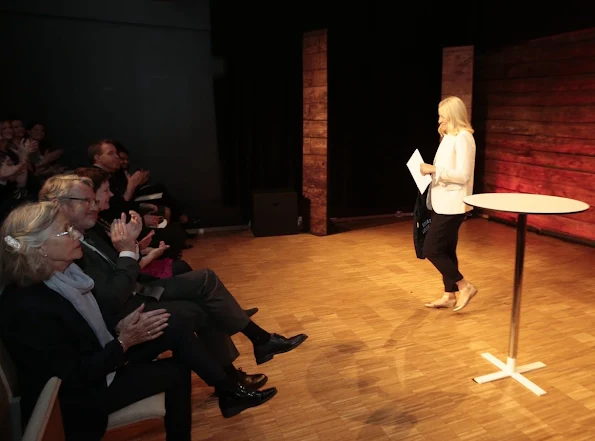 Crown Princess Mette-Marit attends opening ceremony of Literature train 2016 held at the House of Literature in Bergen