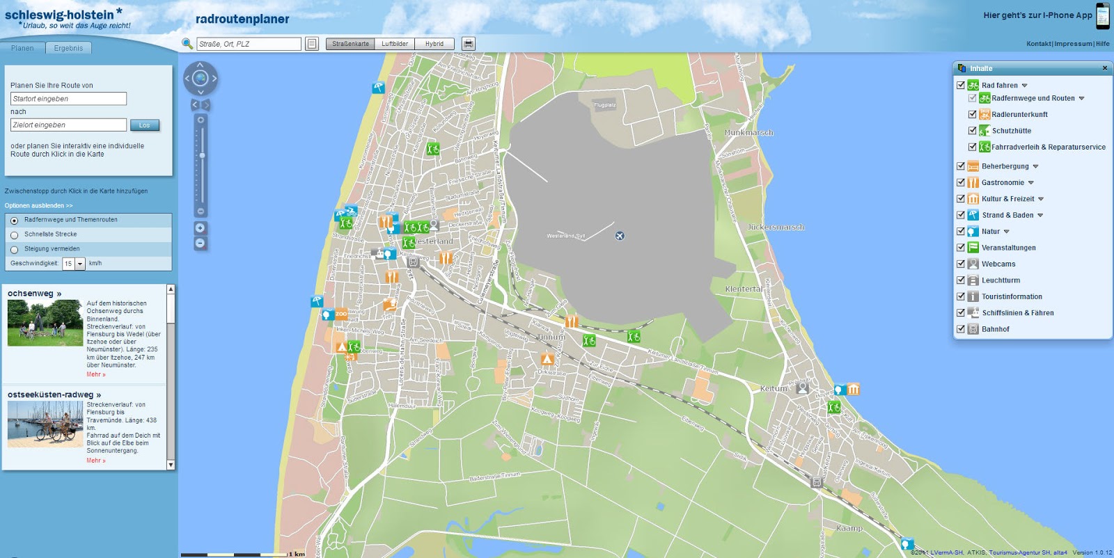 Landkartenblog: Radroutenplaner von Schleswig-Holstein Landkartenblog: Radroutenplaner von Schleswig-Holstein
