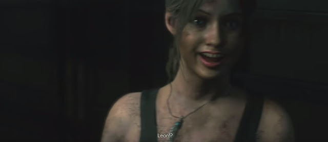 Claire happy to see Leon RE2