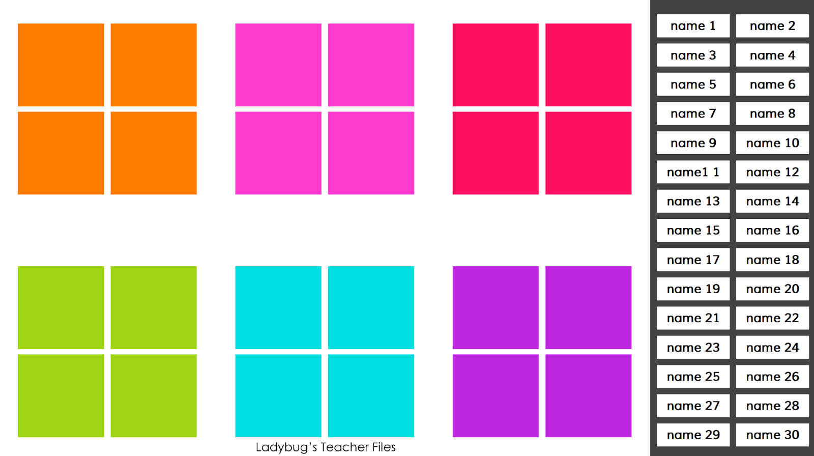 Google Classroom Seating Chart