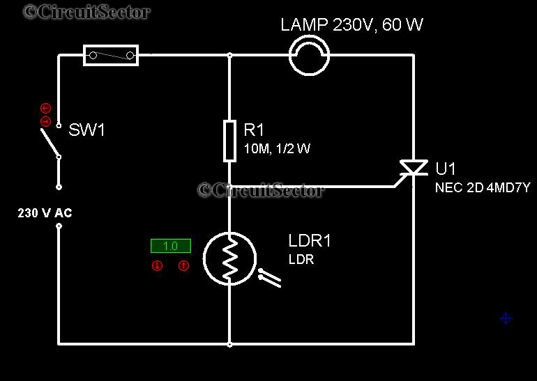 Electroniczzzz For U : Automatic Night Lamp Circuit