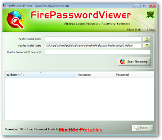 FirePasswordViewer Portable