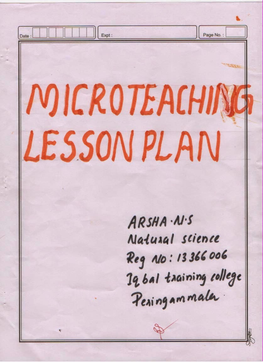 ARSHA NATURAL SCIENCE MICROTEACHING LESSON PLAN arsha-natural-science-microteaching-lesson-plan
