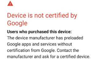 Device not certified