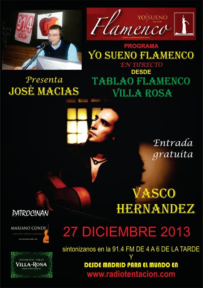 TABLAO VILLA ROSA FLAMENCO MADRID YO SUENO FLAMENCO TU RADIO EN