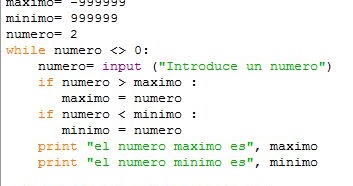 INFORMÁTICA: Ejercicio Python Maximos y Minimos