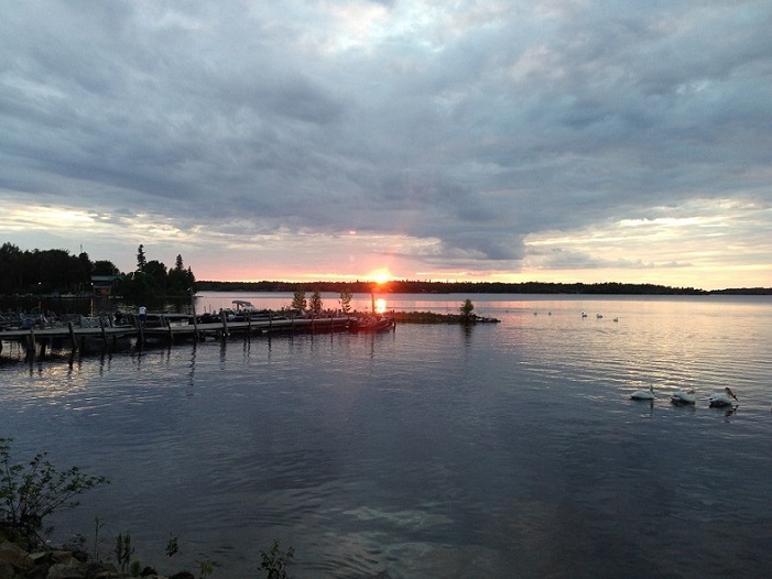 Jeff's Tackle Box Oak Island Sunset Lake of the Woods