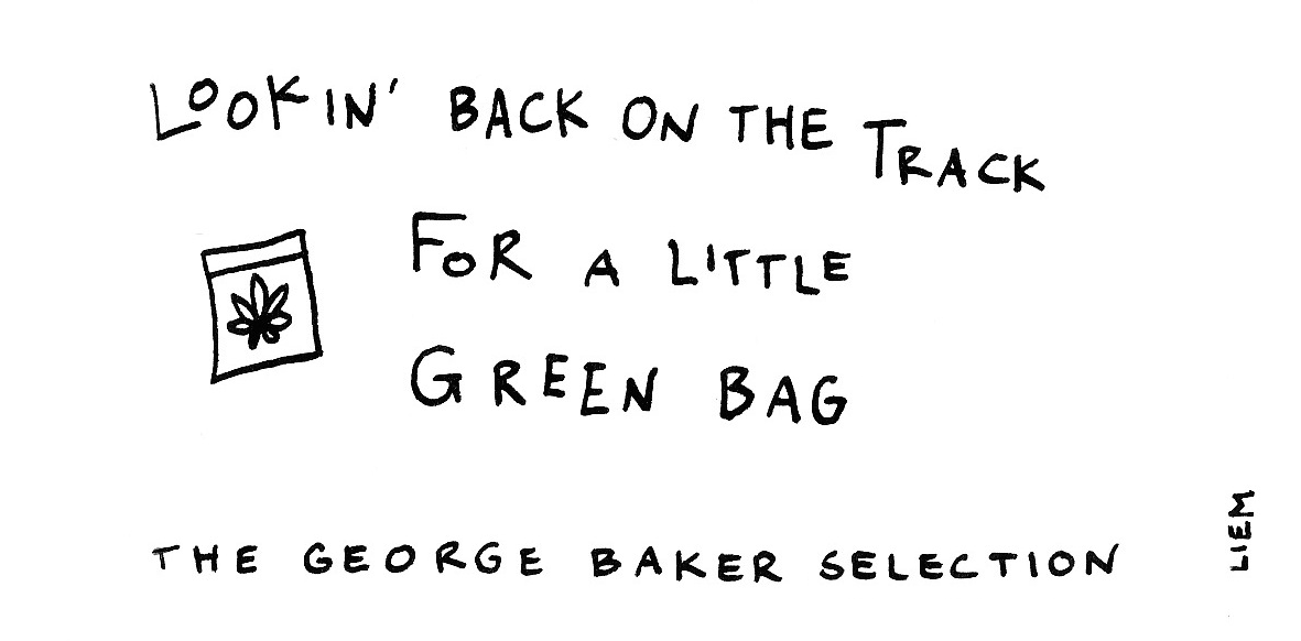 Sketchbook 365 Songs 166. Little green bag