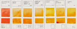 yellows watercolour yellow indian cadmium comparisons deep isoindoline gamboge pigment hue jane blundell ds mixed