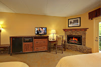 Oversized rooms with fireplaces in the Smokies