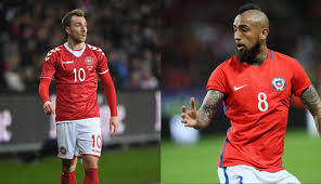 Dinamarca vs Chile en partido amistoso internacional