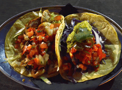 Grilled Chicken and Black Beans Tacos