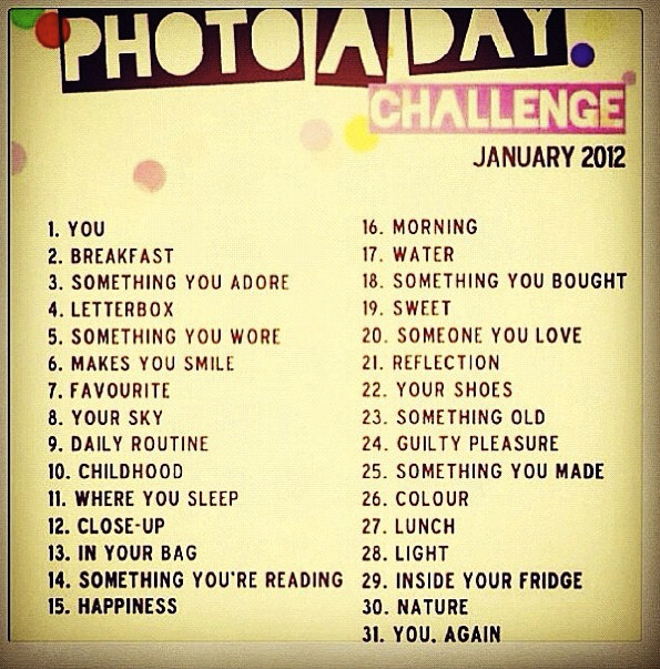 Instagram Photo A Day Challenge: January 2012 - Part 2 ...