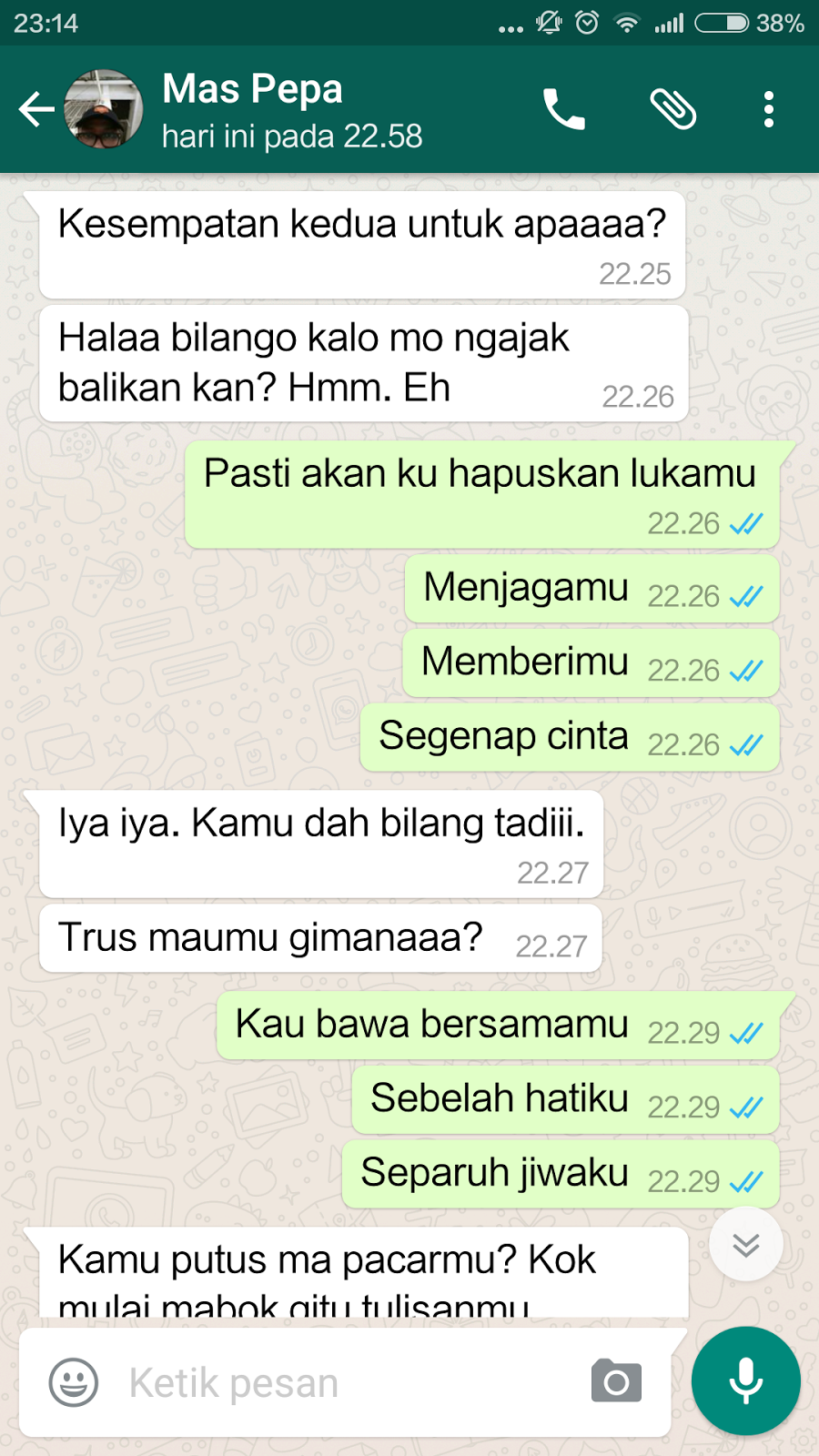 Kumpulan Gambar Chat Lucu Mantan Minta Balikan Gambar Gokil