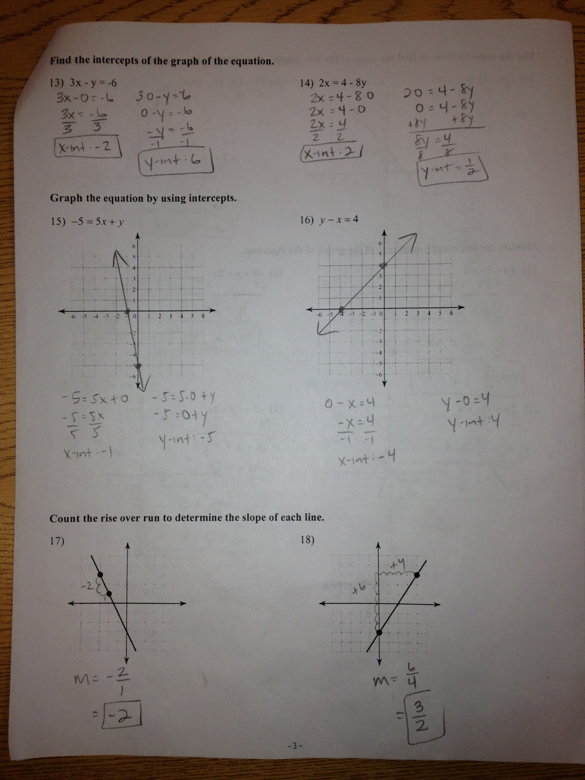 Math with Gunderson : Pre-Algebra: Practice Test Answers