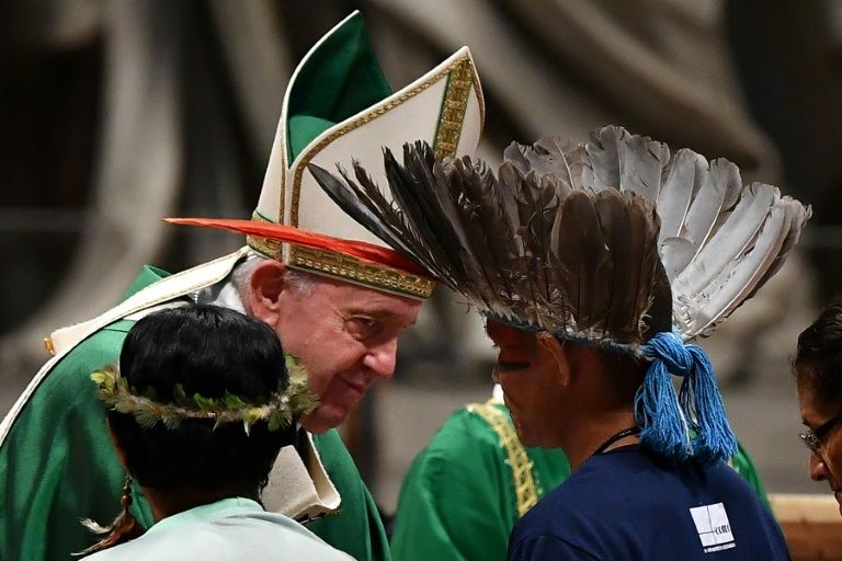 Pope blames Amazon fires on destructive 'interests'