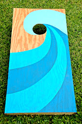 cornhole corn board boards hole designs wave diy painted surfboard painting creative backyard tubular totally beach paint surf plans custom