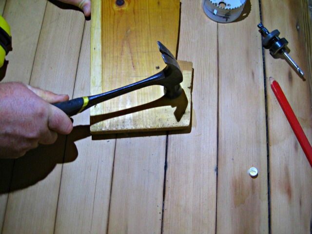 Hammer hardwood floor