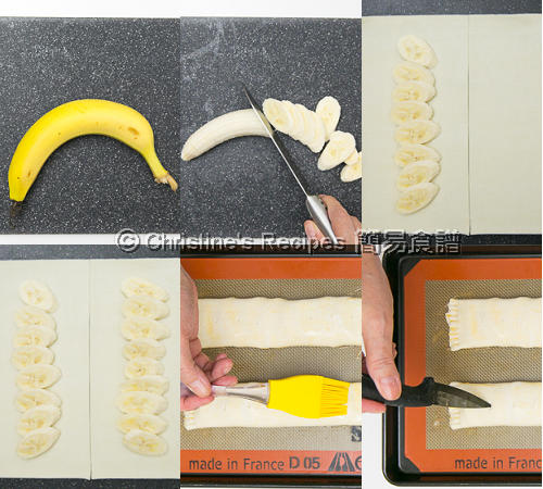 Banana Pastry with Chocolate Sauce Procedures