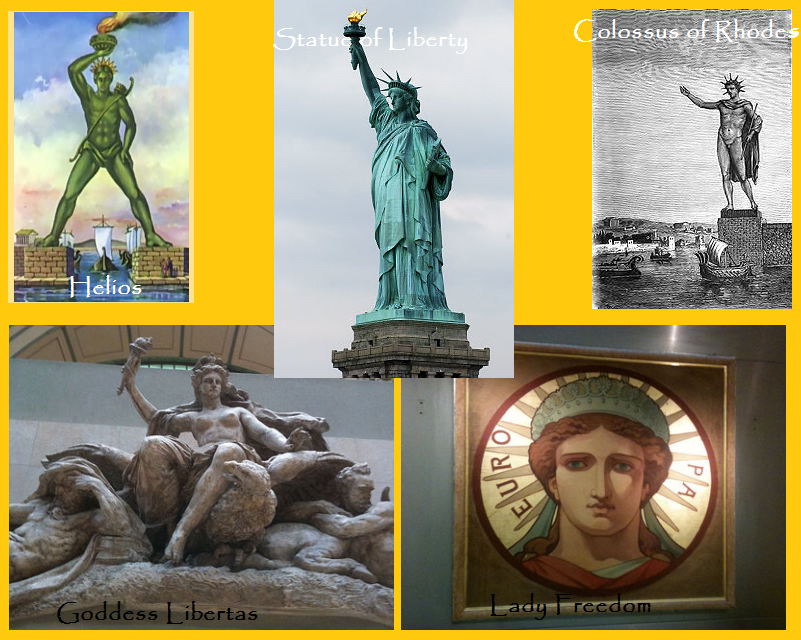 Статуя свободы и богиня
