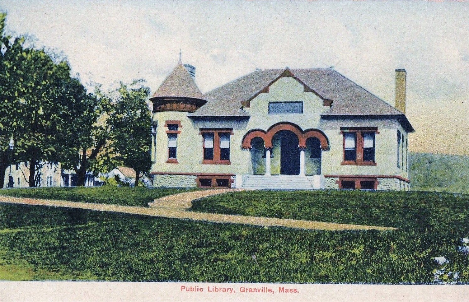 Library Postcards Public Library, Granville, Massachusetts