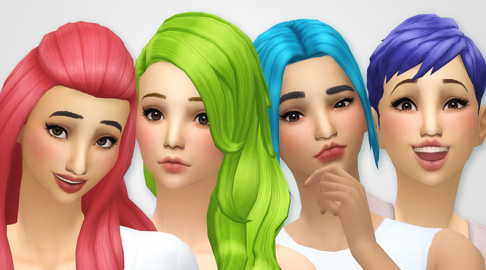 Sims 4 Noodles Base Game Hair Recolor - Vrogue