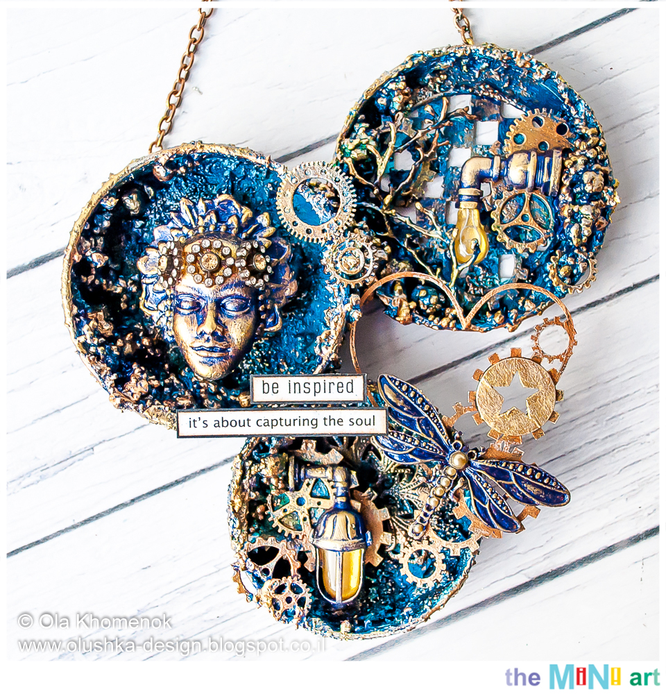 LikeArtStudio by Ola Khomenok Be Inspired. Mixed Media altered boxes