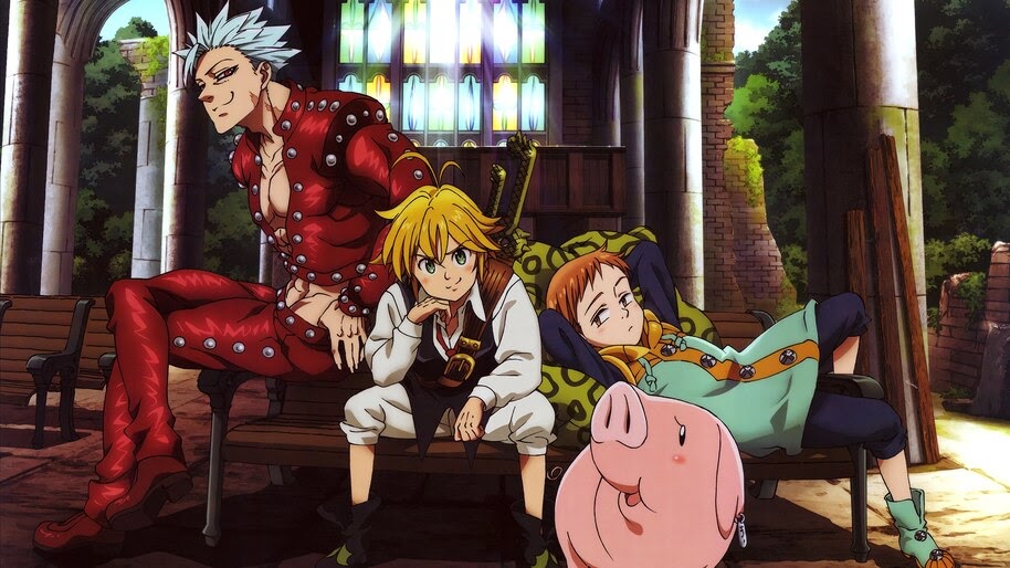 Seven Deadly Sins, Meliodas, Ban, King, Hawk, [Nanatsu no Taizai], 4K