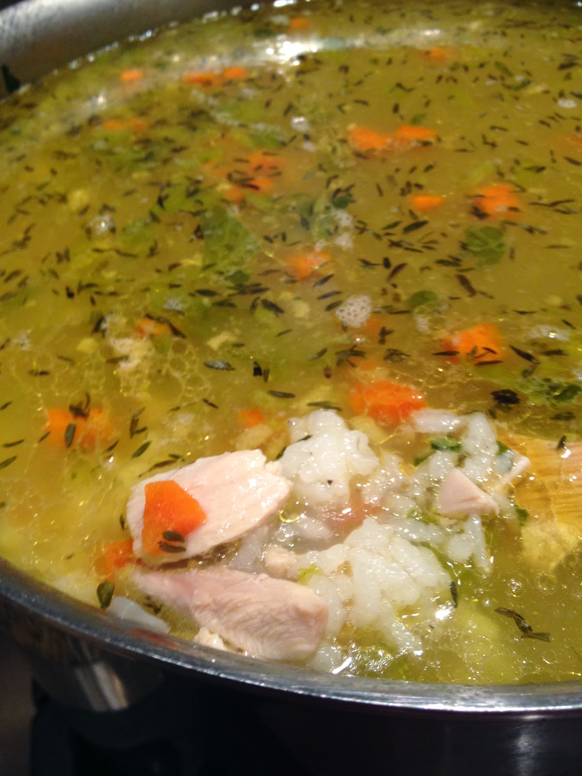 Chase Those Colds Away Homemade Chicken Rice Soup The Bee Skep