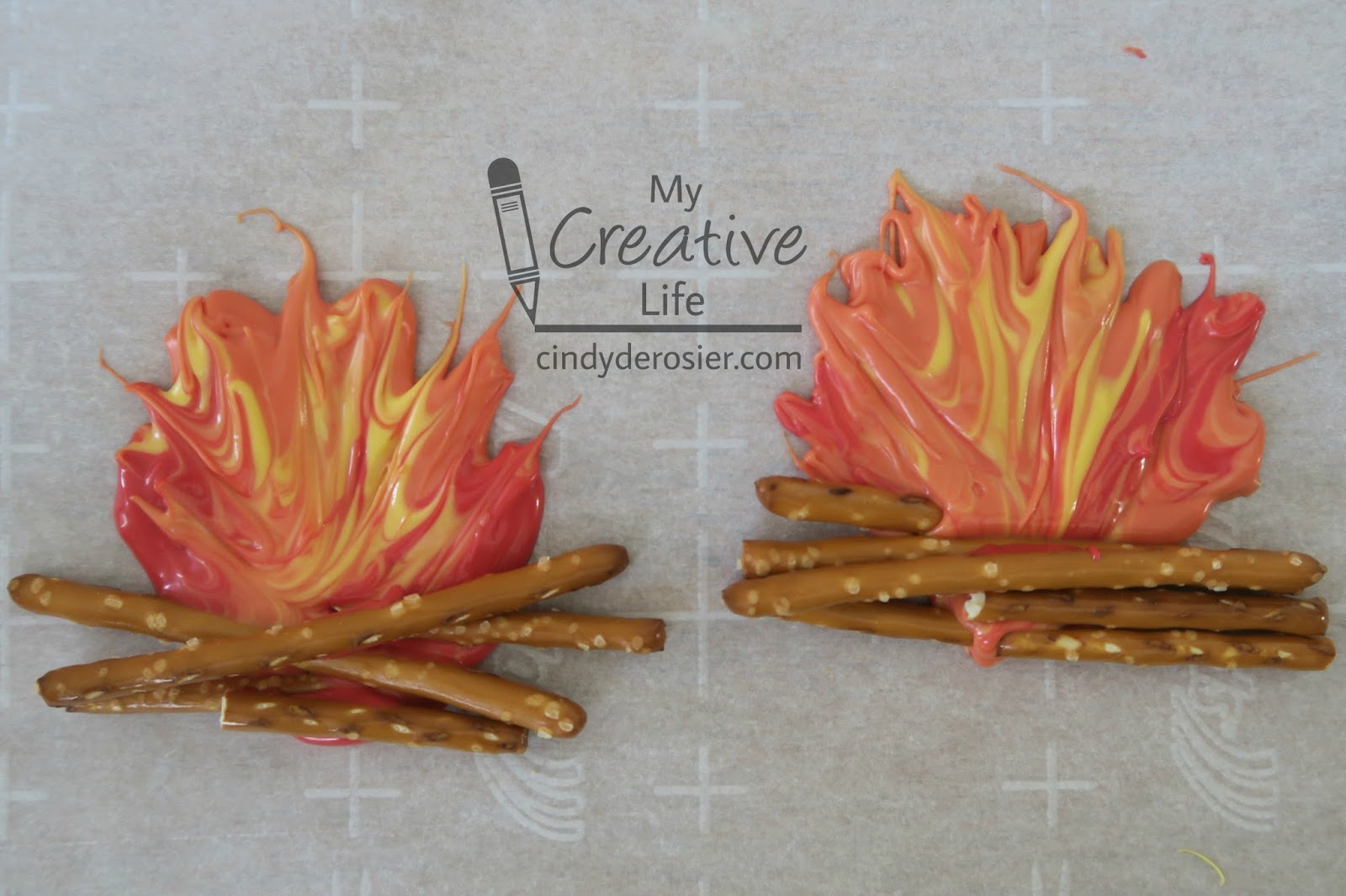 Cindy deRosier My Creative Life Candy Melt Campfire