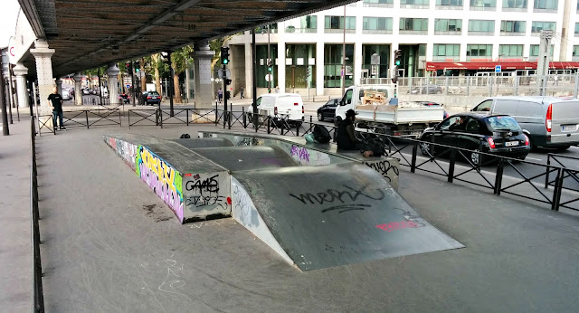 Skatepark Paris métro quai gare