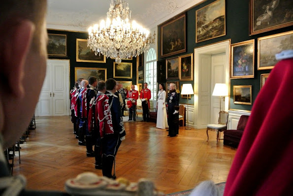 Danish Royal Family at annual new years reception for the ambassadors at Christiansborg palace. 