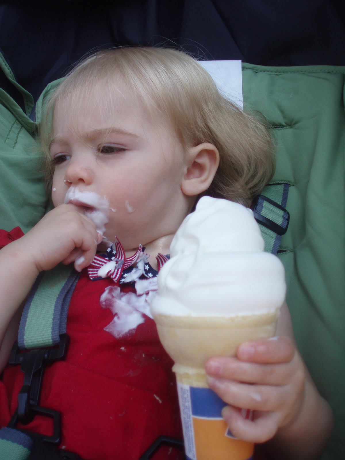 The Jensen Family My First Ice Cream Cone!
