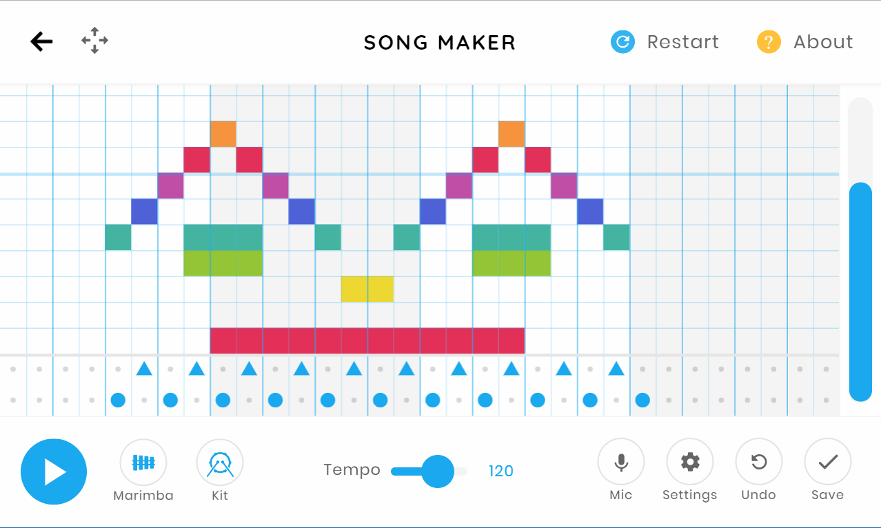 Google Song Maker 線上音樂創作器，讓小孩試著玩音樂 逍遙の窩